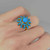 Pyramid Natural Turquoise Cluster Ring 14K Gold Persian Turquoise Cabochon Gold Ring OPR Jewelry Buy antique and estate jewellery jewelry Sydney Australia. Sydney Antique Jewellery Shops Online Buy antique jewellery online, Buy estate vintage antique jewelry online
