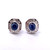 Sapphire diamond stud earrings. Geometric sapphire earrings. Luxury sapphire earrings. Buy antique and estate jewellery jewelry Sydney Australia. Sydney Antique Jewellery Shops Online Buy antique jewellery online Australia