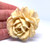 Art Nouveau Ivory Rose Pendant Gold Bail The Black Forest Germany Jugendstil 1890 Elephant Ivory