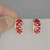 Luxury Unheated Red Ruby Diamond 14K Gold Earrings Luxury Unheated Red Ruby Diamond 14K Gold Earrings