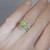 1950s Large Crystal Opal Diamond Dome Ring Platinum