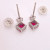 Unheated Pigeon Blood Red Ruby Diamond Drop Earrings