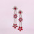 buy ruby earrings australia sydney online united states buy natural ruby anniversary gift buy rubies online ruby diamond flower drop earrings OPR Jewelry antique dealers appraisers gemologists australia buy estate unique ruby jewelry  ruby chandelier dangle earrings long ruby diamond drop earrings