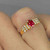 Burmese ruby diamond ring 14K gold, buy Burmese ruby engagement ring online
OPR Jewelry, Premier Sellers shop online now!