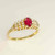 Burmese ruby diamond ring 14K gold, buy Burmese ruby engagement ring online
OPR Jewelry, Premier Sellers shop online now!