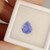 1.34ct Pear Cut Unheated Blue Sapphire w. Report
