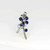 OOAK 2.65 cttw Blue Sapphire Diamond Pendant Platinum