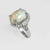 Large Precious Australian Opal Diamond Ring 8.07cttw Platinum