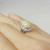 2.65ctw Fiery Australian Opal Diamond Platinum Ring