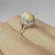 2.65ctw Fiery Australian Opal Diamond Platinum Ring