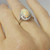 2.65ctw Fiery Australian Opal Diamond Platinum Ring