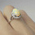 2.65ctw Fiery Australian Opal Diamond Platinum Ring