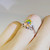 OOAK 1.15ctw Precious Fiery Rainbow Crystal Fire Opal Diamond Platinum Ring