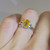 OOAK 1.15ctw Precious Fiery Rainbow Crystal Fire Opal Diamond Platinum Ring