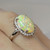 Unique 4.92ctw Australian Opal Diamond Ring
