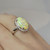 Unique 4.92ctw Australian Opal Diamond Ring