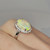 Unique 4.92ctw Australian Opal Diamond Ring