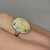 Unique 4.92ctw Australian Opal Diamond Ring