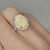 Unique 4.92ctw Australian Opal Diamond Ring