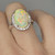 Australian opal engagement ring