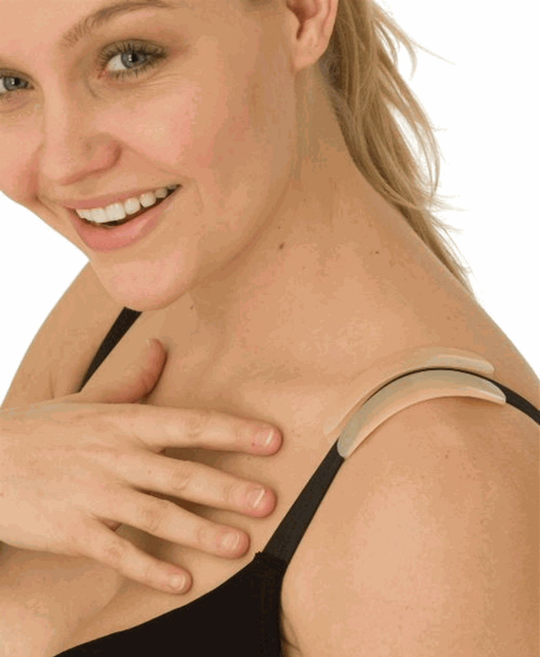 1 Pair Silicone Cushion Shoulder Pad Bra Strap Anti-slip Relieve Pain Lady  Silicone Shoulder Protector