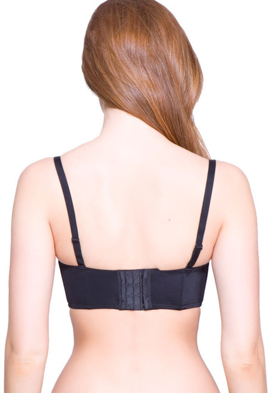 QT Seamless Molded Cup 5 Way Convertible Bra (1103) 36A/Black