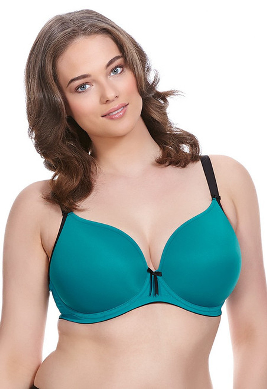 Underwire lifts away from ribcage, otherwise comfortable. 42G - Elomi »  Bijou Banded Moulded Bra (8722)