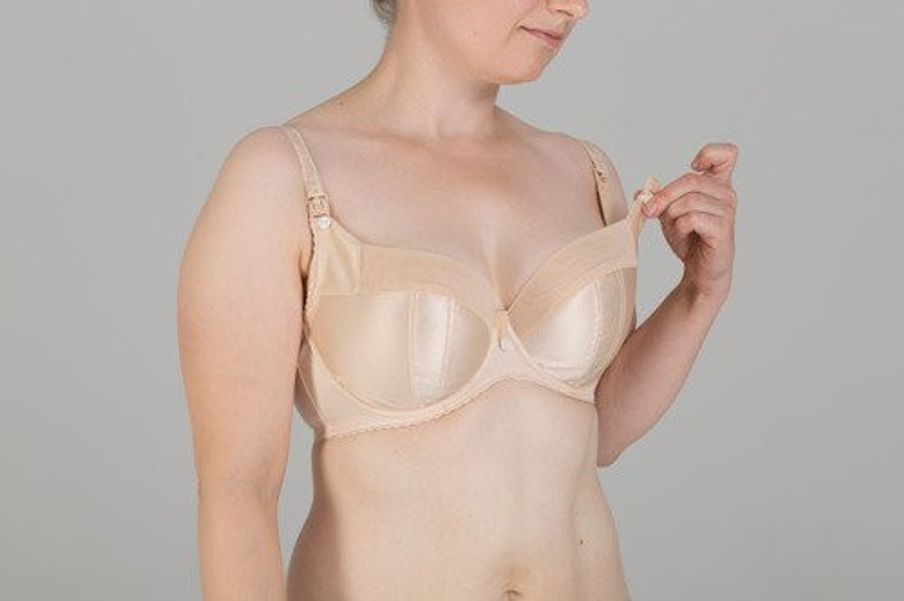 Motherhood Maternity Underwire T-Shirt Nursing Bra, Nude, 38G