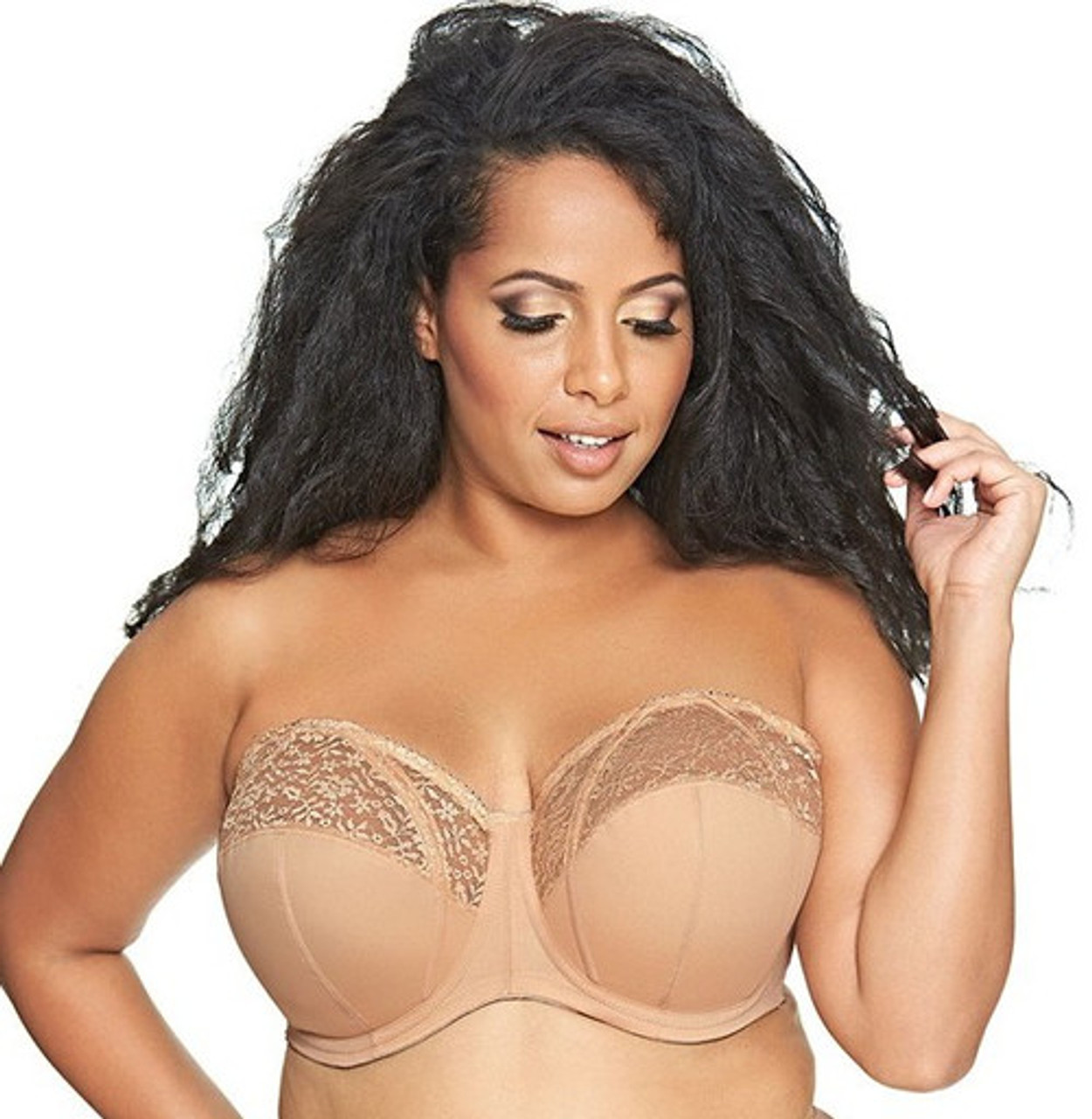 Sheer Convertible Strapless Bra In Gold