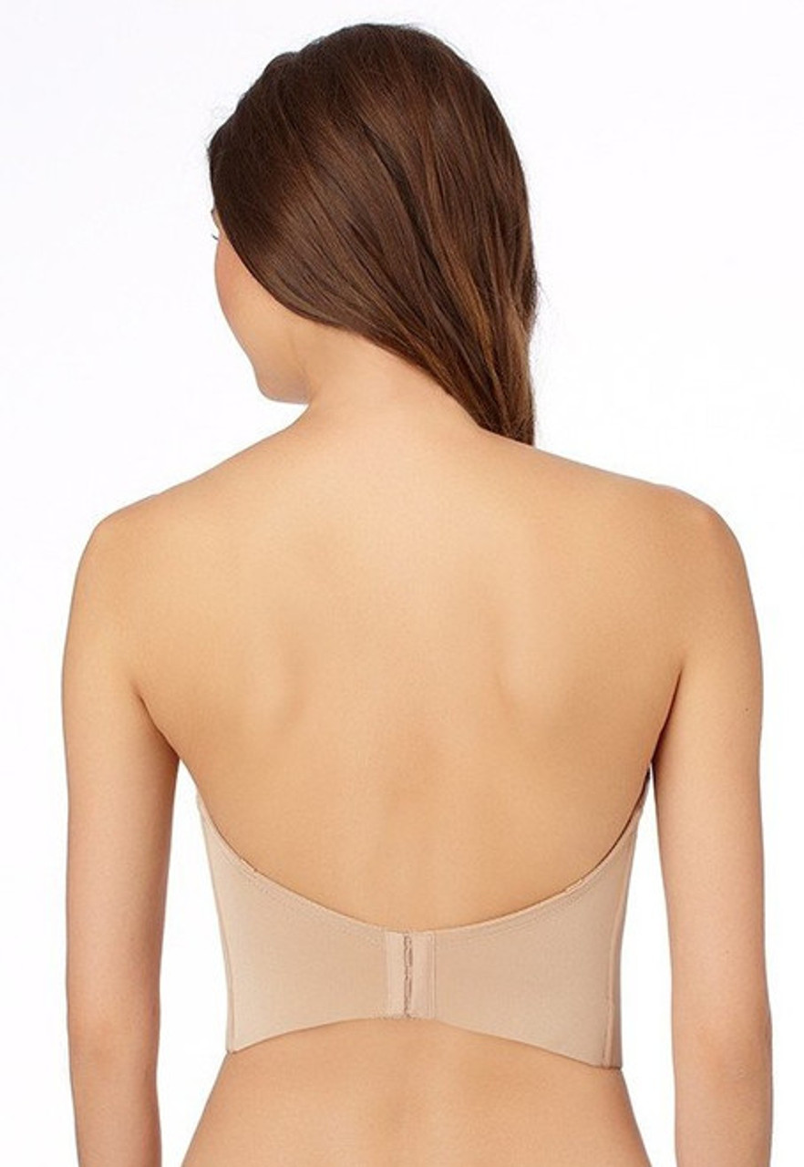 LE MYSTERE 38B Soiree low back Bustier bra bridal strapless convertibl –  Jenifers Designer Closet