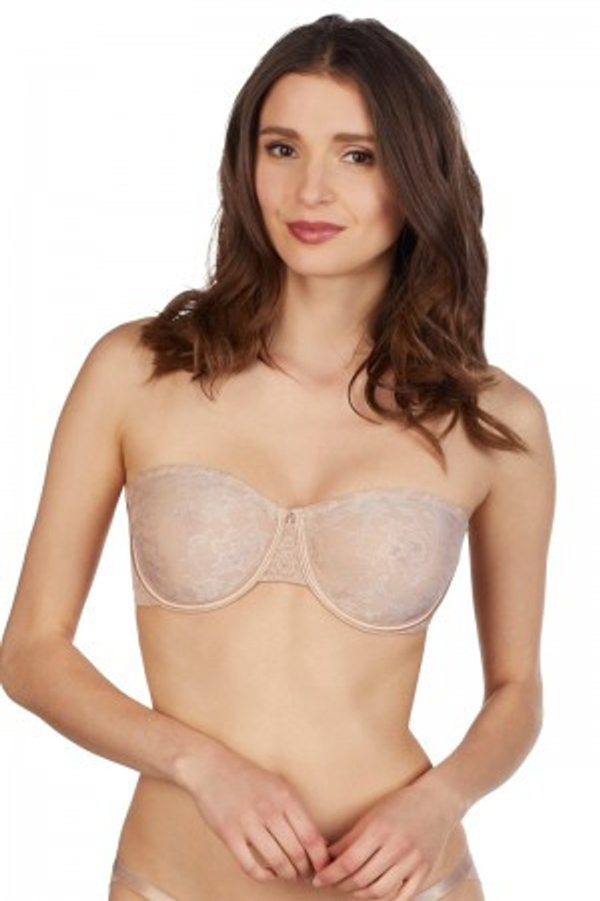 Buy Le Mystere Women's Lace Tisha T-Shirt Bra,Black,32G at