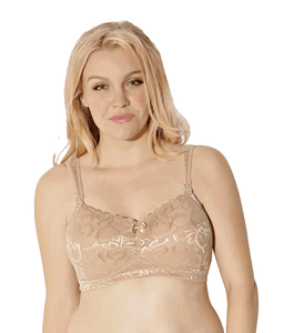 Timpa Duet Lace Underwire Demi Bra - 16449 (32B, Beige) at  Women's  Clothing store