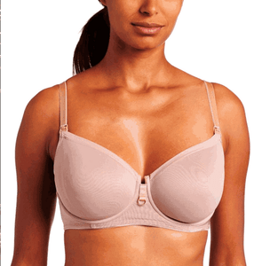 Bella Materna Smooth Underwire Nursing Bra - FINAL SALE - close-up in Rose.