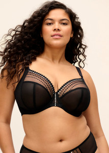 Elomi Matilda Bra, EL8900 - front view in Black.