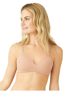 Wacoal Level-Up Lace Wirefree Bra, 856369 - front view in Roebuck.