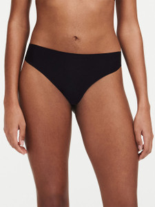 Chantelle Soft Stretch Thong Panty, 2649 - front view in Black.