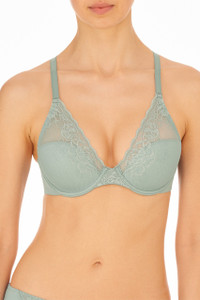 Natori Avail Full-Figure Plunge Bra, 741258, FINAL SALE - front view in Succulent.