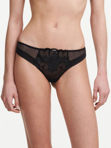 Chantelle Fleurs Signature Brief - Chantelle Fleurs Signature Brief Leather Black