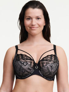 Chantelle Graphic Support Bra - Chantelle Graphic Support Bra Black