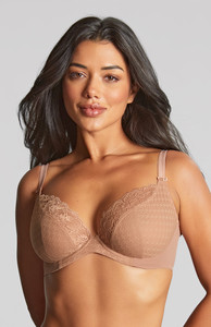 Panache Envy Plunge Bra, 7286 - front view in Honey.