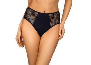 Ewa Bien Bonita High Waist Brief Panty, C124 - front view in Navy.