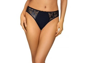 Ewa Bien Bonita Tanga Brief Panty, C511 - front view in Navy.