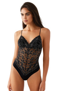 b.tempt'd Feeling Famous Bodysuit, 936209 - front view in Night/Angel Wing.
