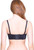 QT Intimates Strapless Convertible Bra in Black, back view with straps