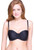 QT Intimates Strapless Convertible Bra in Black with straps