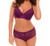 Dynashape Intima Honey B Diamond Lace Bra and panty, Purple