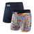 SAXX Men's Underwear Boxer Brief (SX), Ultra Backyard BBQ, 2 pack