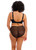 back view with high leg brief in Black.