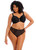 front view with high leg brief in Black.