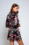 iCollection Front Tie Satin Print Robe